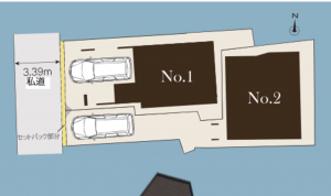 板橋区徳丸、新築一戸建ての間取り画像です