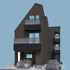 板橋区徳丸、新築一戸建ての完成予想図（外観）画像です