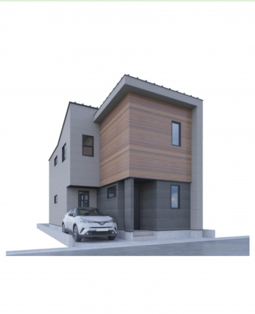 板橋区富士見町、新築一戸建ての完成予想図（外観）画像です