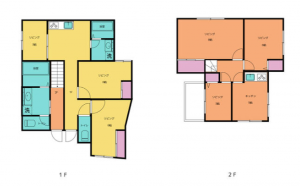 板橋区徳丸、収益物件/アパートの間取り画像です