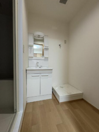 板橋区徳丸、収益物件/アパートの洗面画像です