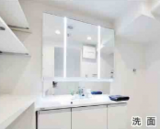 板橋区大山金井町、中古マンションの洗面画像です