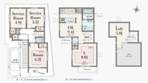 板橋区西台、新築一戸建ての間取り画像です