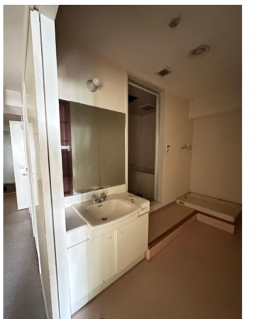 板橋区加賀、中古マンションの洗面画像です