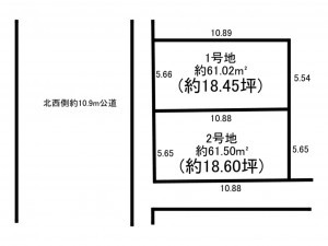 板橋区常盤台、土地の間取り画像です
