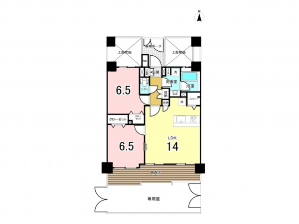 板橋区小茂根、中古マンションの間取り画像です