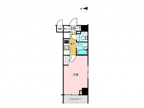 板橋区大谷口上町、中古マンションの間取り画像です