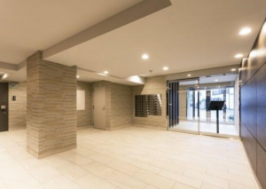 板橋区幸町、中古マンションのエントランス画像です