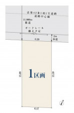 板橋区赤塚、土地の間取り画像です