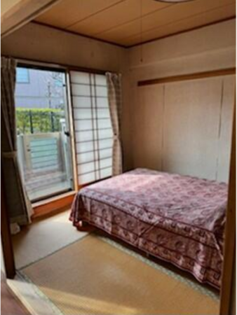 板橋区小茂根、中古マンションの寝室画像です