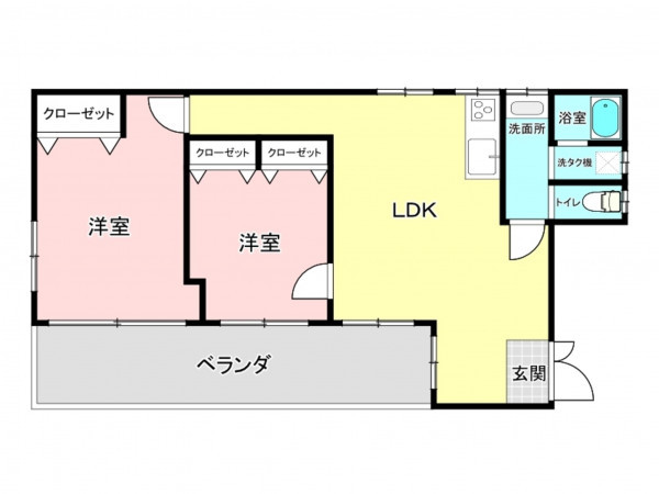 板橋区大谷口北町、中古マンションの間取り画像です