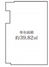 板橋区熊野町、収益物件/店舗付住宅の間取り画像です