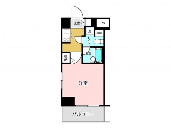 板橋区板橋、中古マンションの間取り画像です