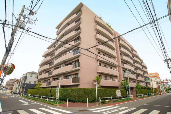 板橋区大谷口北町、中古マンションの外観画像です