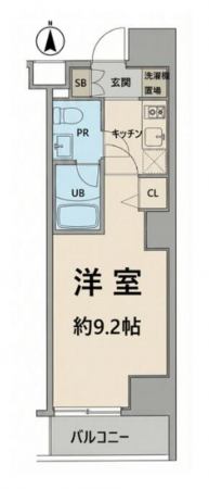 板橋区大山金井町、中古マンションの間取り画像です