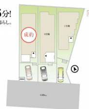 板橋区常盤台、新築一戸建ての地図画像です