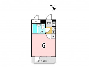 板橋区赤塚、中古マンションの間取り画像です