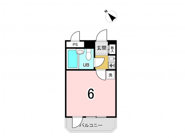 板橋区赤塚、中古マンションの間取り画像です