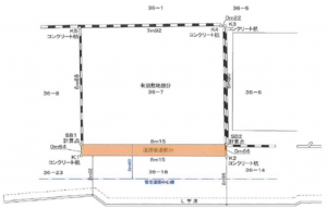 板橋区大谷口北町、土地の間取り画像です