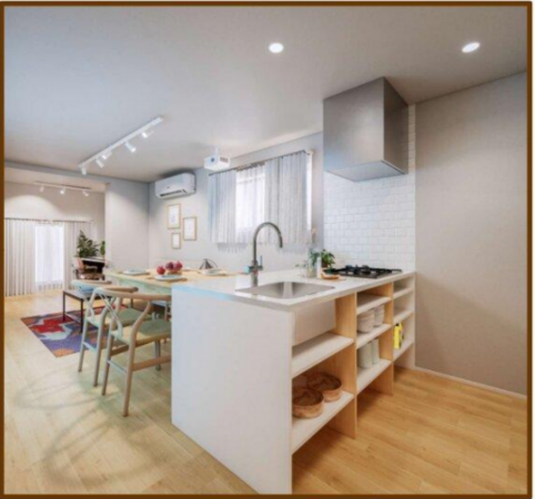 板橋区本町、収益物件/マンションのキッチン画像です
