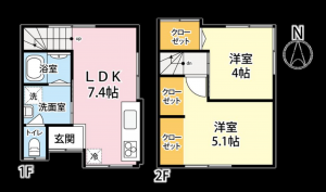 板橋区赤塚、土地の間取り画像です