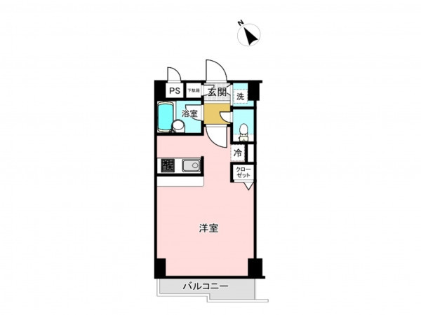 板橋区赤塚、中古マンションの間取り画像です