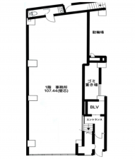 板橋区中丸町、収益物件/店舗事務所の間取り画像です