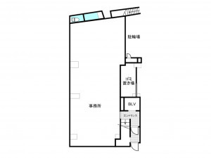 板橋区中丸町、収益物件/店舗事務所の間取り画像です