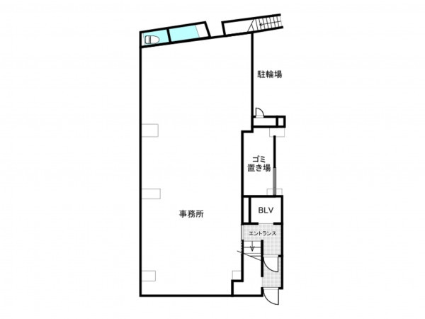 板橋区中丸町、収益物件/店舗事務所の間取り画像です