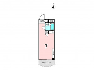 板橋区南町、中古マンションの間取り画像です