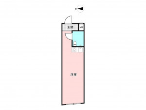 板橋区板橋、中古マンションの間取り画像です