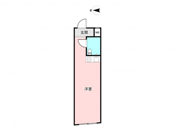板橋区板橋、中古マンションの間取り画像です