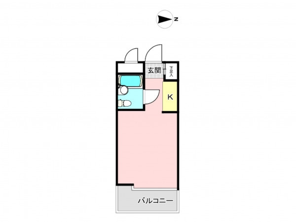 板橋区仲町、中古マンションの間取り画像です