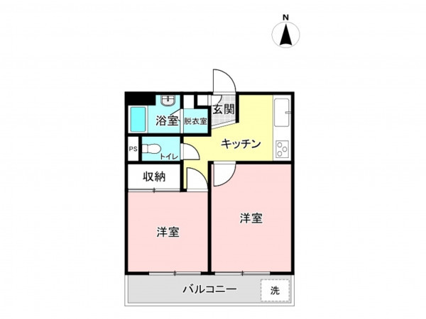 板橋区徳丸、中古マンションの間取り画像です
