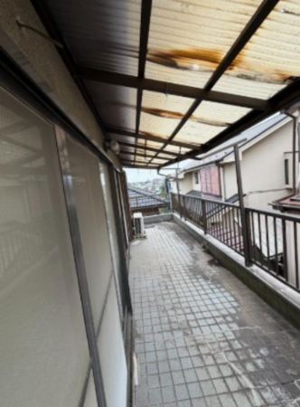 板橋区徳丸、中古一戸建てのバルコニー画像です