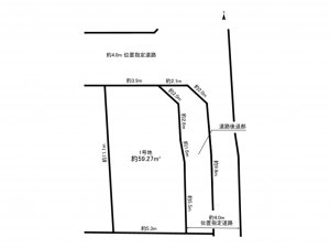 板橋区常盤台、土地の間取り画像です
