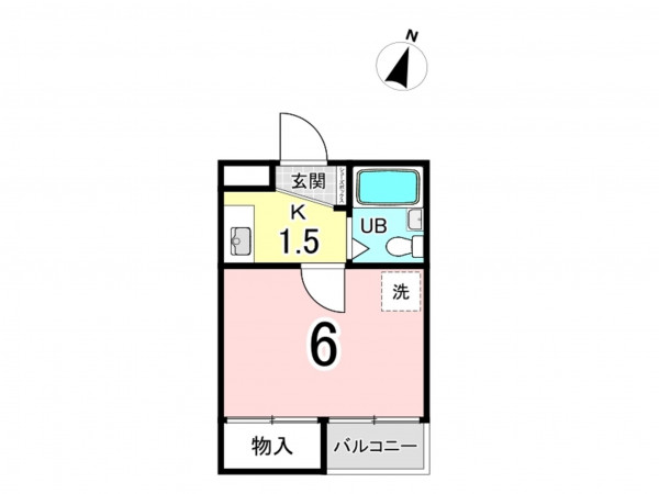 板橋区氷川町、収益物件/マンションの間取り画像です