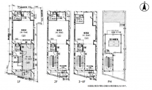 板橋区上板橋、収益物件/ビルの間取り画像です