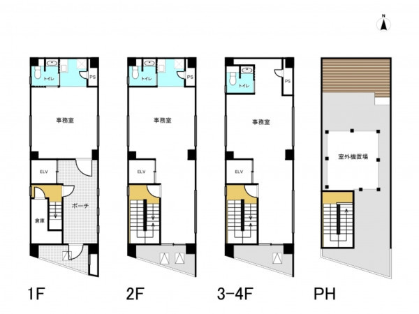 板橋区上板橋、収益物件/ビルの間取り画像です