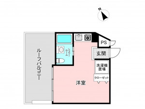 板橋区板橋、中古マンションの間取り画像です