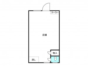 板橋区本町、中古マンションの間取り画像です