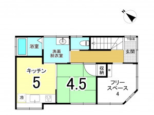 板橋区徳丸、中古一戸建ての間取り画像です