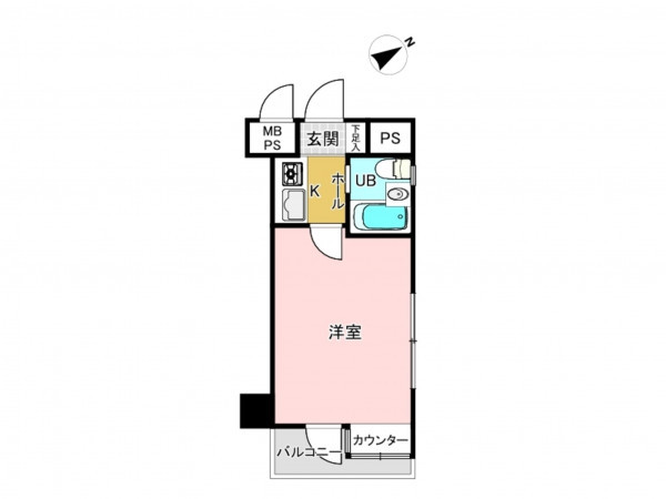 板橋区南常盤台、中古マンションの間取り画像です