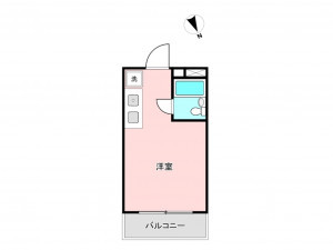板橋区赤塚、中古マンションの間取り画像です
