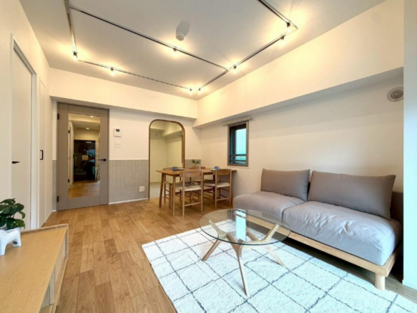 板橋区成増、中古マンションの居間画像です