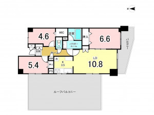 板橋区成増、中古マンションの間取り画像です