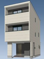 板橋区常盤台、新築一戸建ての建築プラン例画像です