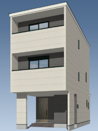 板橋区常盤台、新築一戸建ての建築プラン例画像です