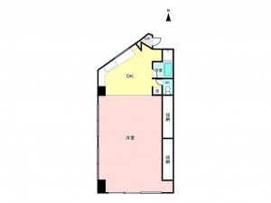 板橋区東山町、中古マンションの間取り画像です