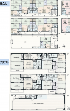 板橋区大谷口北町、収益物件/ビルの間取り画像です
